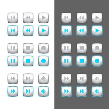 Button video clipart