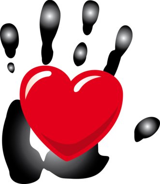 Hand_heart. clipart