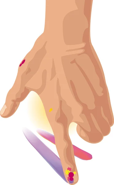 La main. doigt . — Image vectorielle