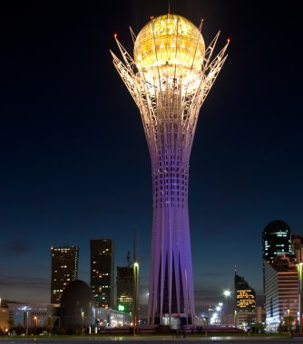 Bayterek tower in Astana clipart