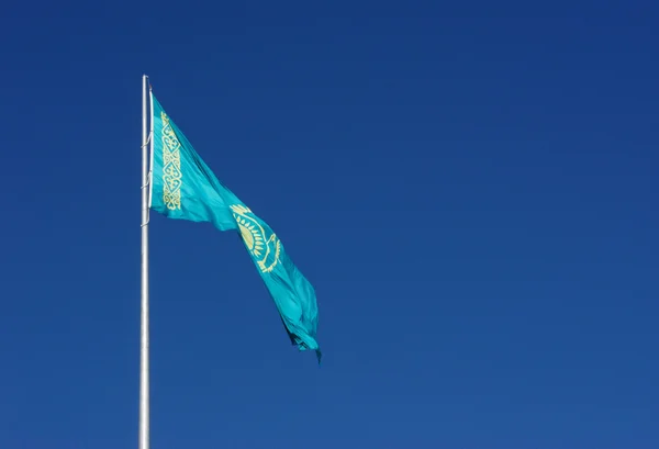 Stock image Flag of Kazakhstan against the sky