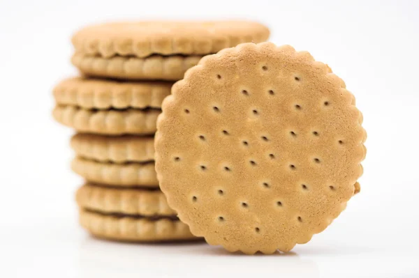 Pilha de cookies de perto — Fotografia de Stock