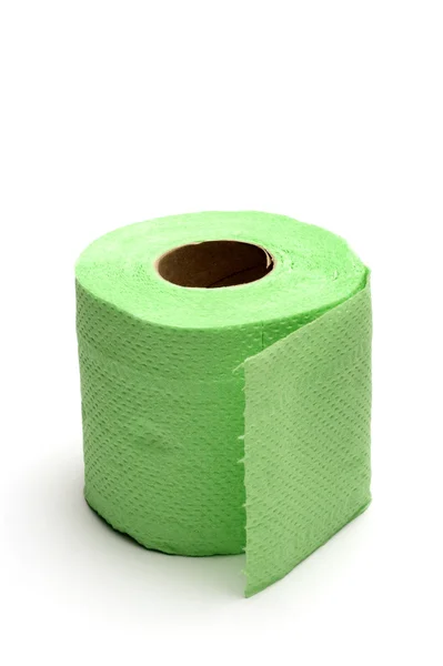 Green toilet paper — Stock Photo, Image