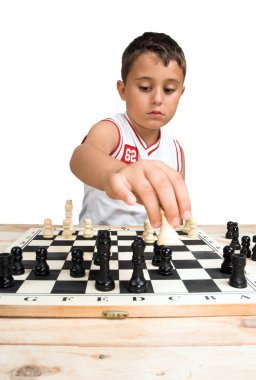 Young chess-player clipart