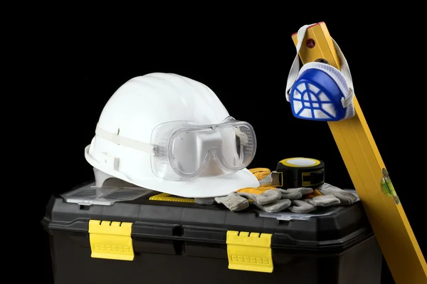 Kit de equipamento de segurança — Fotografia de Stock
