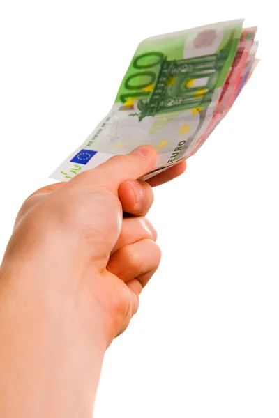 stock image Hand holding money