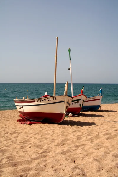 stock image Fisherman boat on the beach
