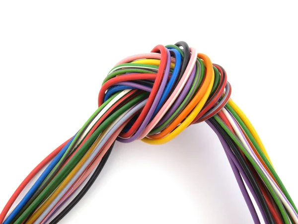 Close up of multicoloured wire — Stock Photo, Image