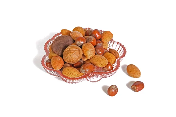 Gemengde feestelijke noten. — Stockfoto