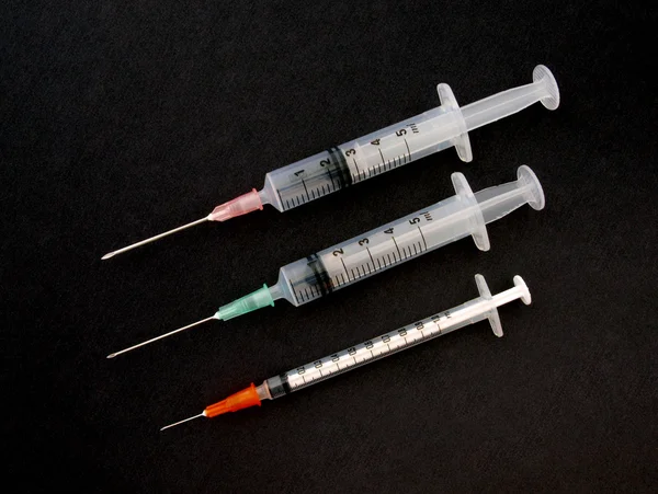 Hypodermic syringe and needle Stock Image