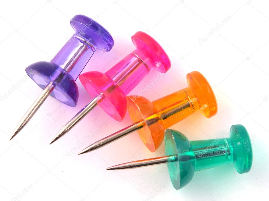 Multicoloured thumbtacks