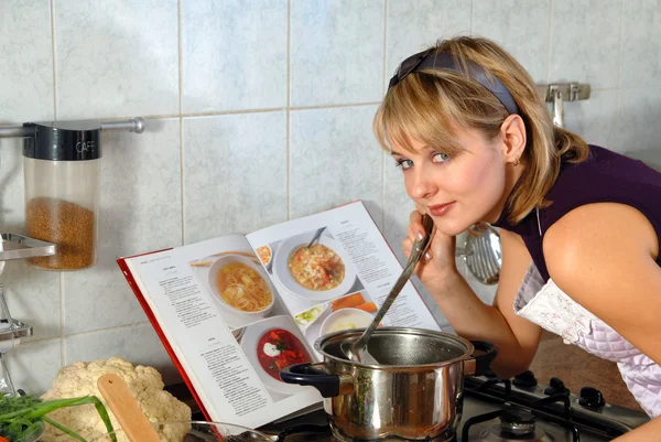 stock image Beautiful housewife