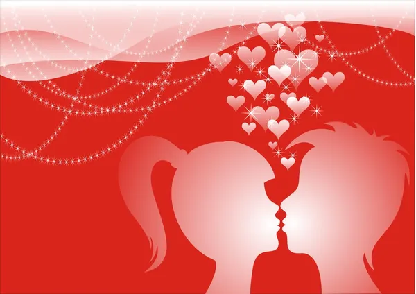 Cartolina di San Valentino — Stockfoto