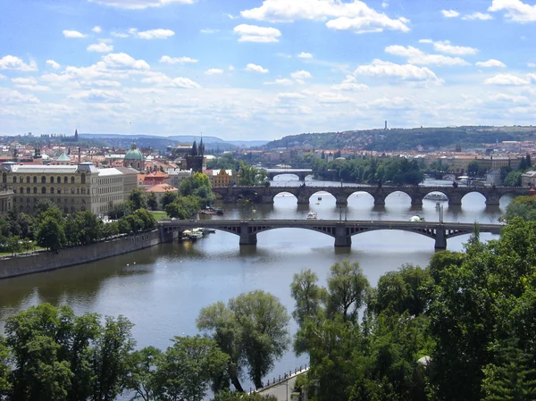 Praga panorama de verão — Fotografia de Stock