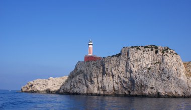 Deniz feneri, capri, İtalya.