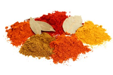 Set of dry spices clipart