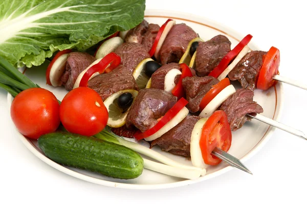 Smakelijk shish kebab — Stockfoto