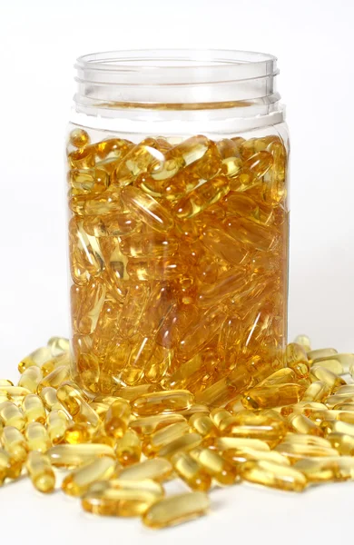 Szklany garnek z złota bolusów — Zdjęcie stockowe