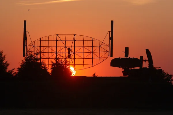 stock image Radar on a sunset