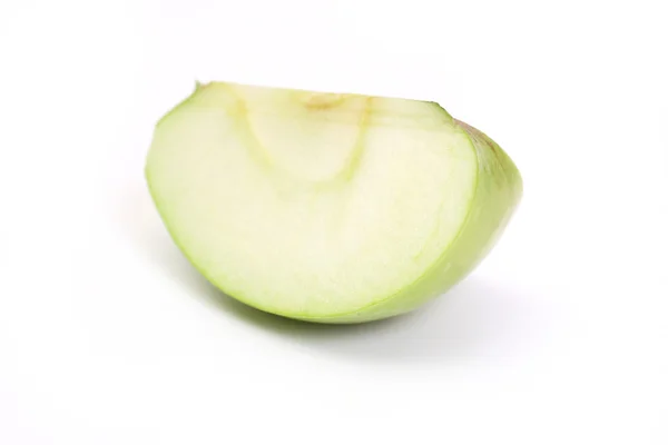 stock image Slice a green apple