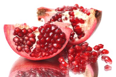 Fresh appetizing pomegranates clipart