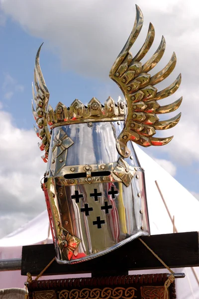 Knightly helmet — Stock Photo, Image