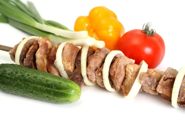 Shish kebab appetitoso — Foto Stock