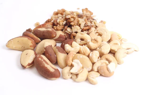 Blandning av torra nötter — Stockfoto