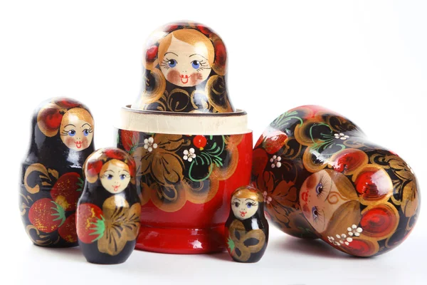 Ρωσικές κούκλες ένθετα Φωτογραφία Αρχείου