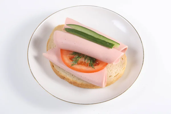 Сэндвич с ветчиной Лицензионные Стоковые Изображения