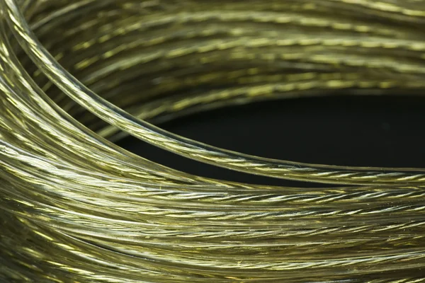 Golden wire coil — Stock Photo, Image