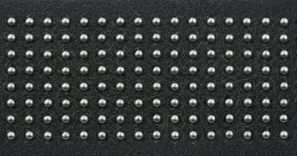 Zespół metalowy kropkowane leather — Zdjęcie stockowe
