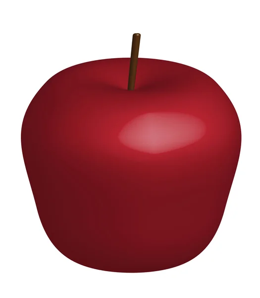 Artificial red apple — Stock Photo, Image