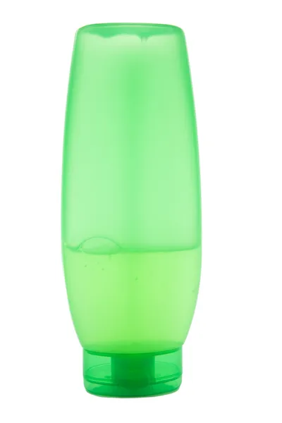 Green plastic bottle — Stock Photo, Image