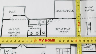 Home architectural plans clipart