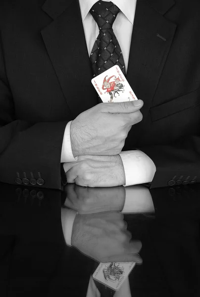 Joker az üzleti életben — Stock Fotó
