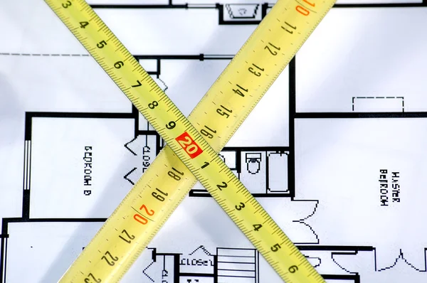 Home architectural plans — Stock Photo, Image