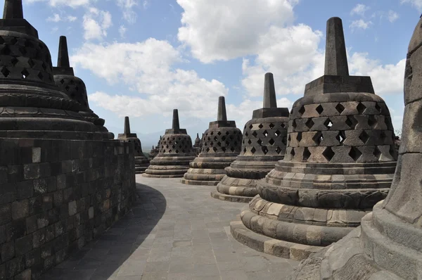 Tempio di borobudur, java, indonesia Fotografia Stock