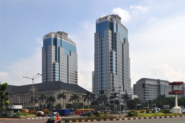 Cityscape of Jakarta clipart