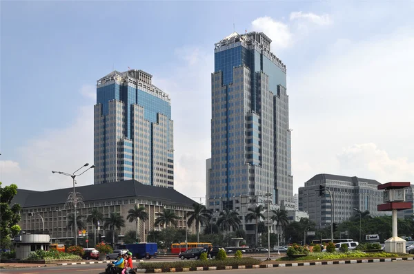 Городской пейзаж Джакарты — стоковое фото