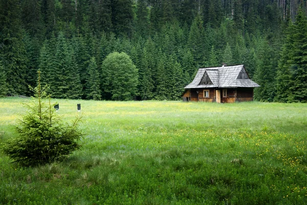 Casa de campo montanhosa — Fotografia de Stock