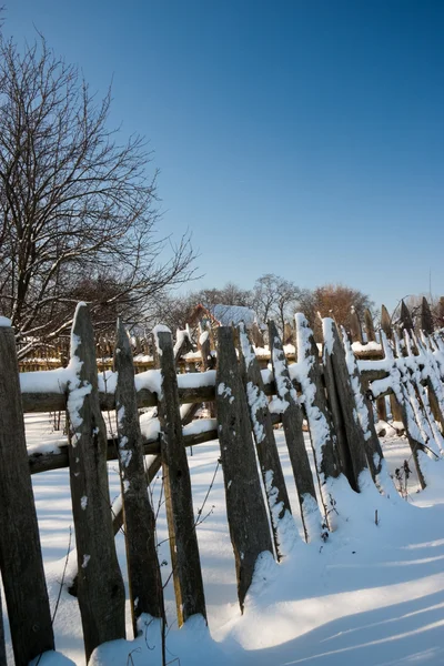 Fából készült kerítés — Stock Fotó