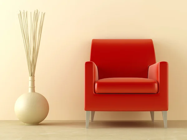 Assento vermelho — Fotografia de Stock