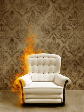 Seat in flame clipart