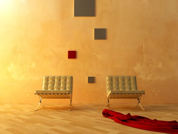 インテリア - モダンなスタイルの待合室 — ストック写真