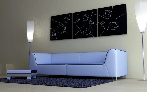 Дизайн интерьера - Современная мебель — стоковое фото