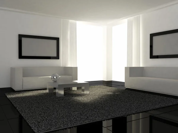 Interior design - Modern Livingroom — Stock Photo, Image