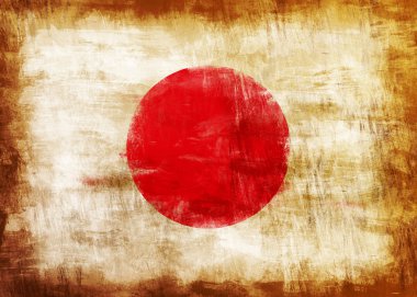 Japonya eski bayrak boyalı