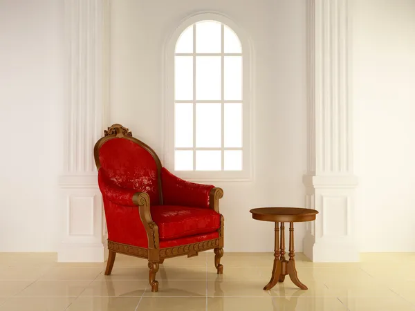 Interieur - antieke stoel — Stockfoto