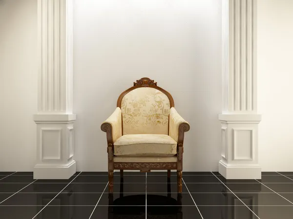 Innenräume - antiker Sitz — Stockfoto